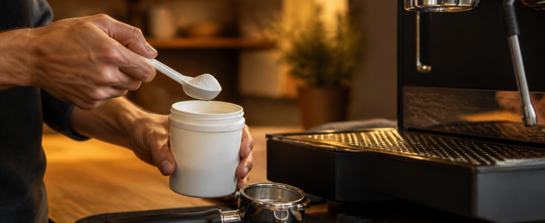 Kaffeefettlöser & Reinigungspulver für Siebträgermaschinen: Richtige Dosierung und Anwendung